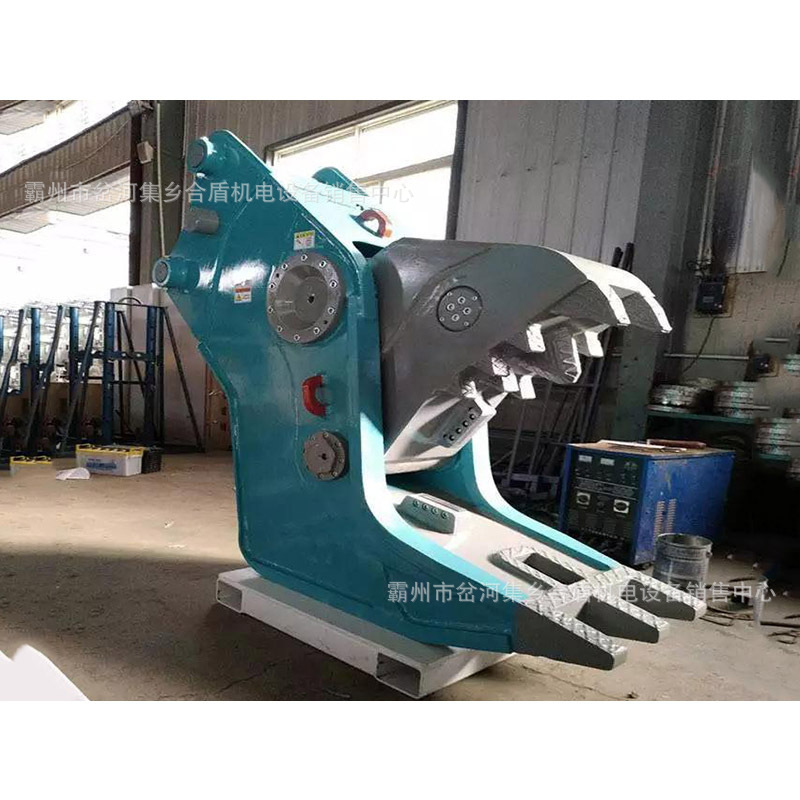 鳄鱼粉碎钳液压鄂式夹钳挖掘机颚式粉碎钳市政拆迁粉碎钳