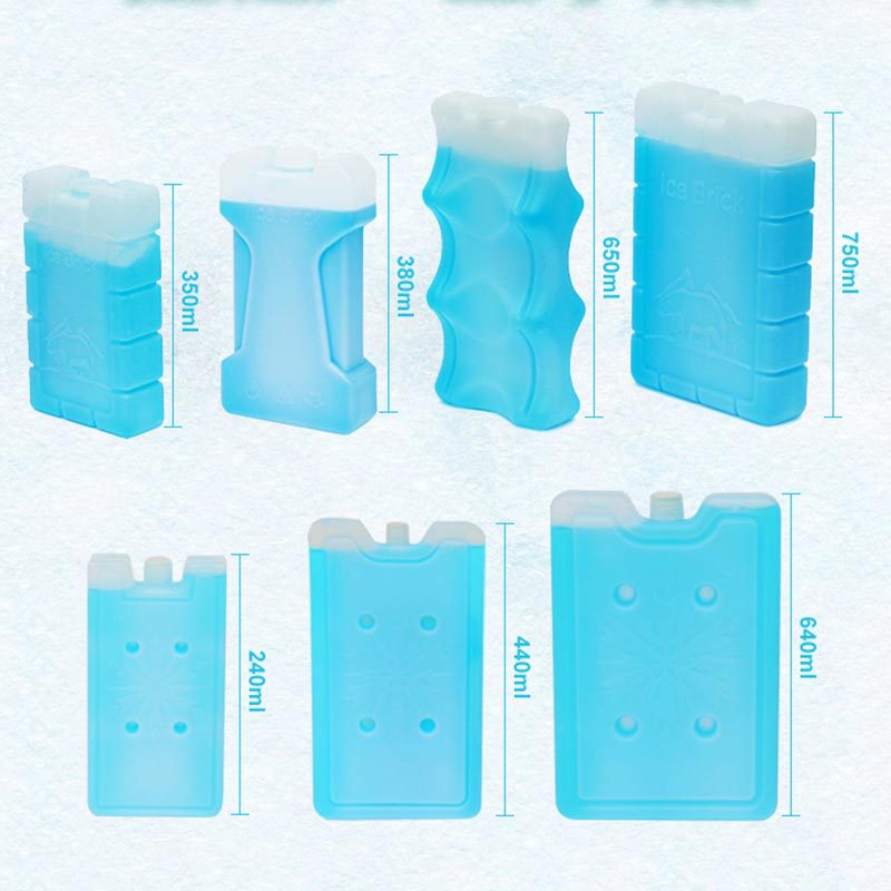Cold Storage Ice Box Food Milk Preservation Water-Cooled Blue Ice Brick Refrigerated Outdoor Cooling Ice Plate Cooling Fan Ice Box