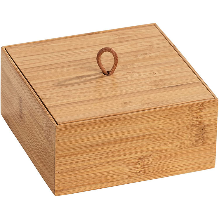 Bamboo Storage Box Bamboo Flip Desktop Sundries Storage Box Bamboo Jewelry Gift Box