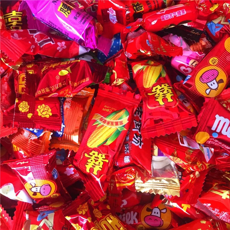 年货糖果大量批发喜糖混合什锦奶糖水果糖酥糖软糖巧克力结婚喜糖