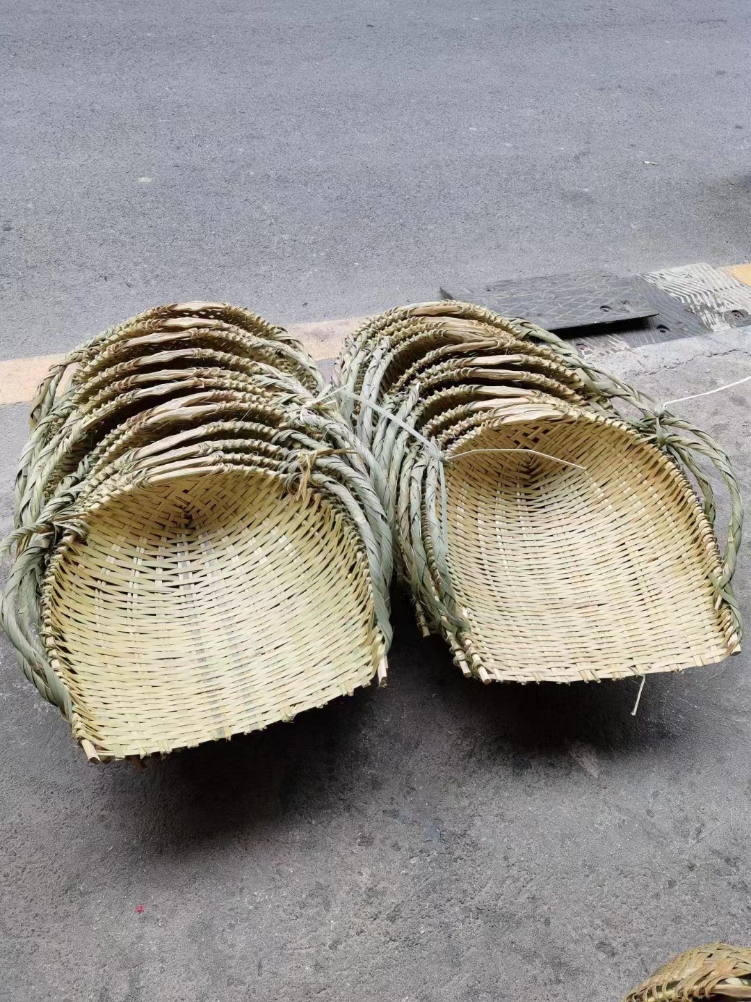 手工竹编筲箕 农用建筑垃圾挑土簸箕 酒糟竹箕挑菜筐箩筐