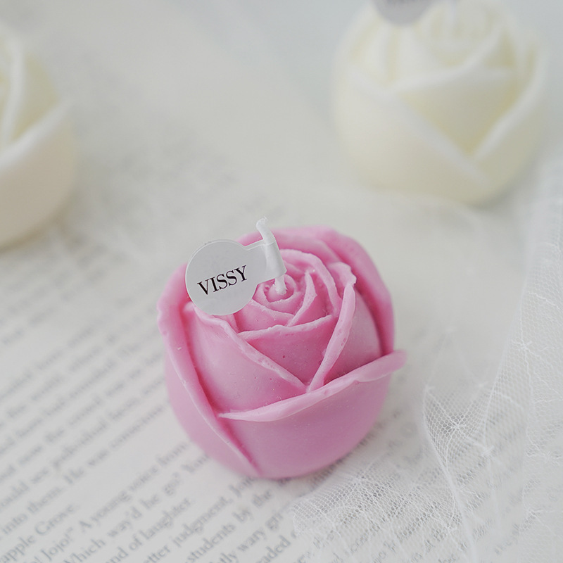 Rose Candle Wholesale Valentine's Day Chinese Valentine's Day Gift Handmade Birthday Gift DIY Artificial Rose Aromatherapy Candle