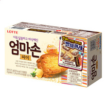 韩国乐天妈妈手派千层酥蜂蜜黄油味奶香酥脆饼干休闲零食