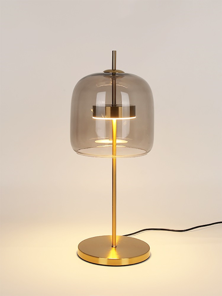 北欧玻璃led客厅书房台灯丹麦设计师ins创意酒店床头卧室艺术台灯