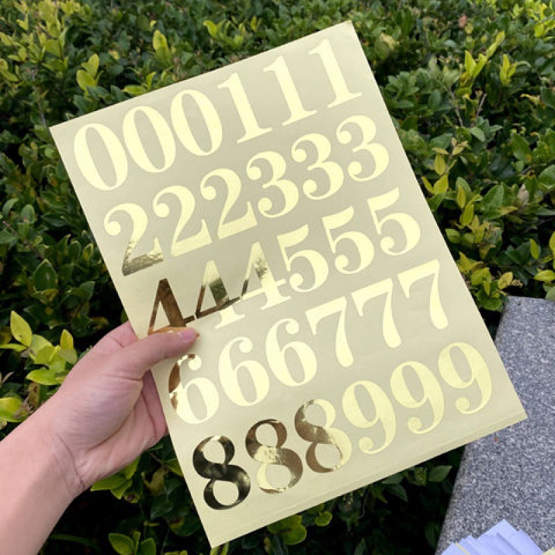 字母贴镂空数字贴序号贴编码即时贴logo不干胶标签贴印刷一件代发