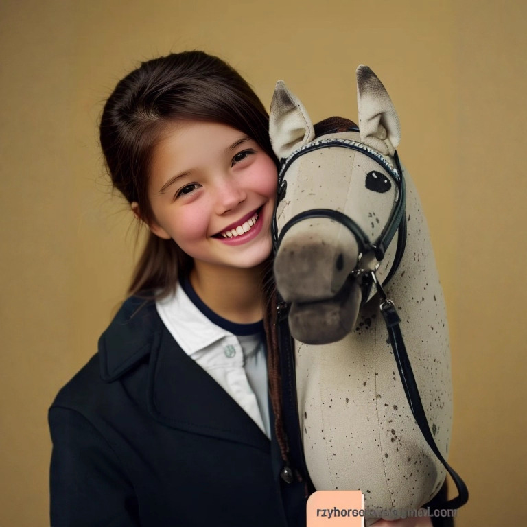 跨境外贸horse马头棒儿童玩具柔软仿真毛绒长鬃毛缰绳儿童节礼物