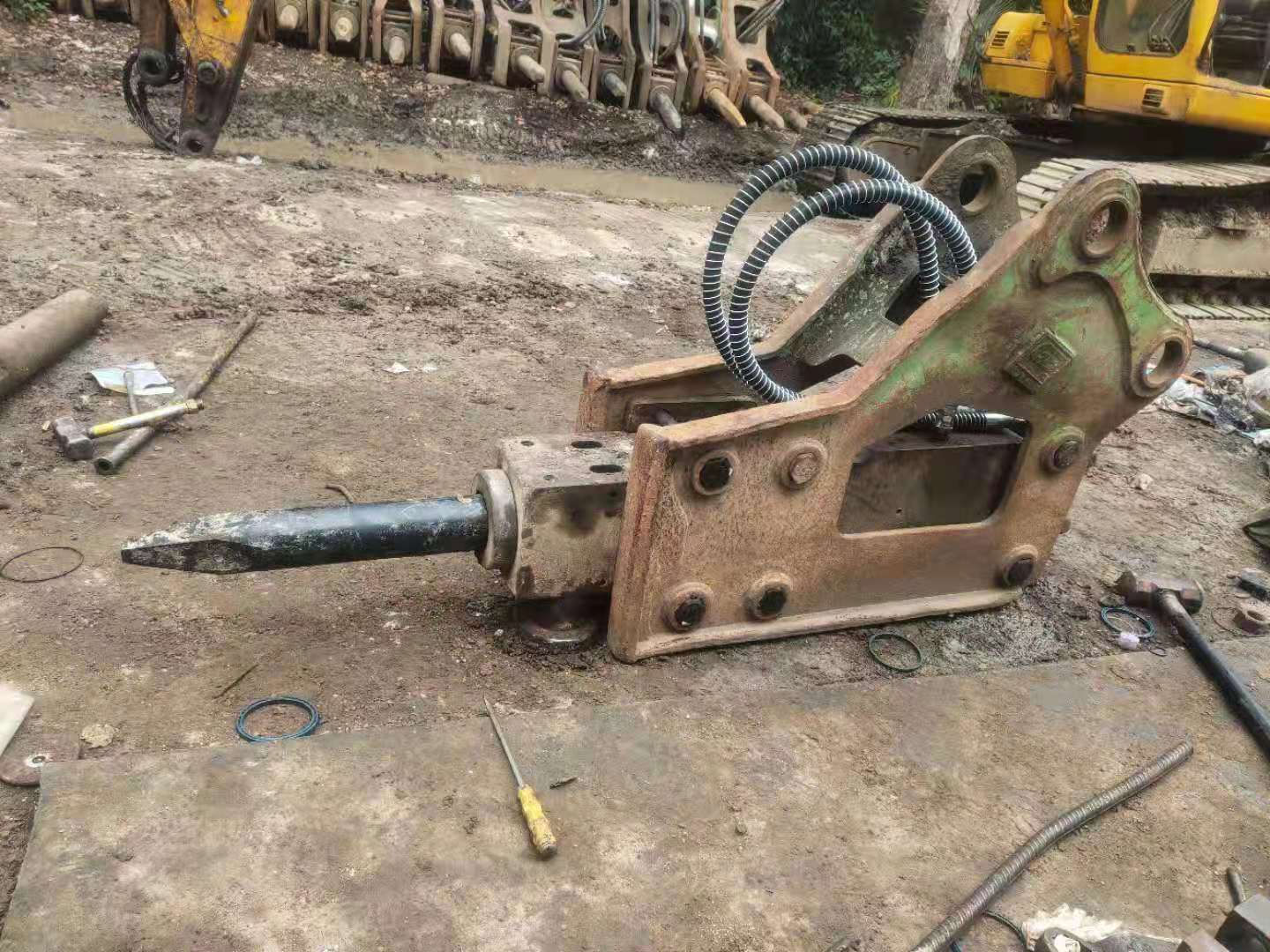 二手挖机100炮头破碎锤整机保养好了整机成色很好详情页实拍图