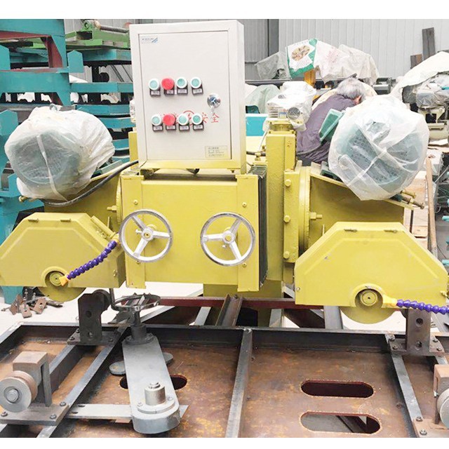 供应双机头大理石切边机  可倒角 拉槽 各种异型切割一体机