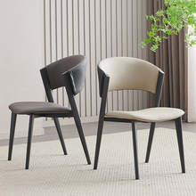 餐椅家用轻奢现代简约北欧靠背餐桌椅小户型意式高端2022新款凳子