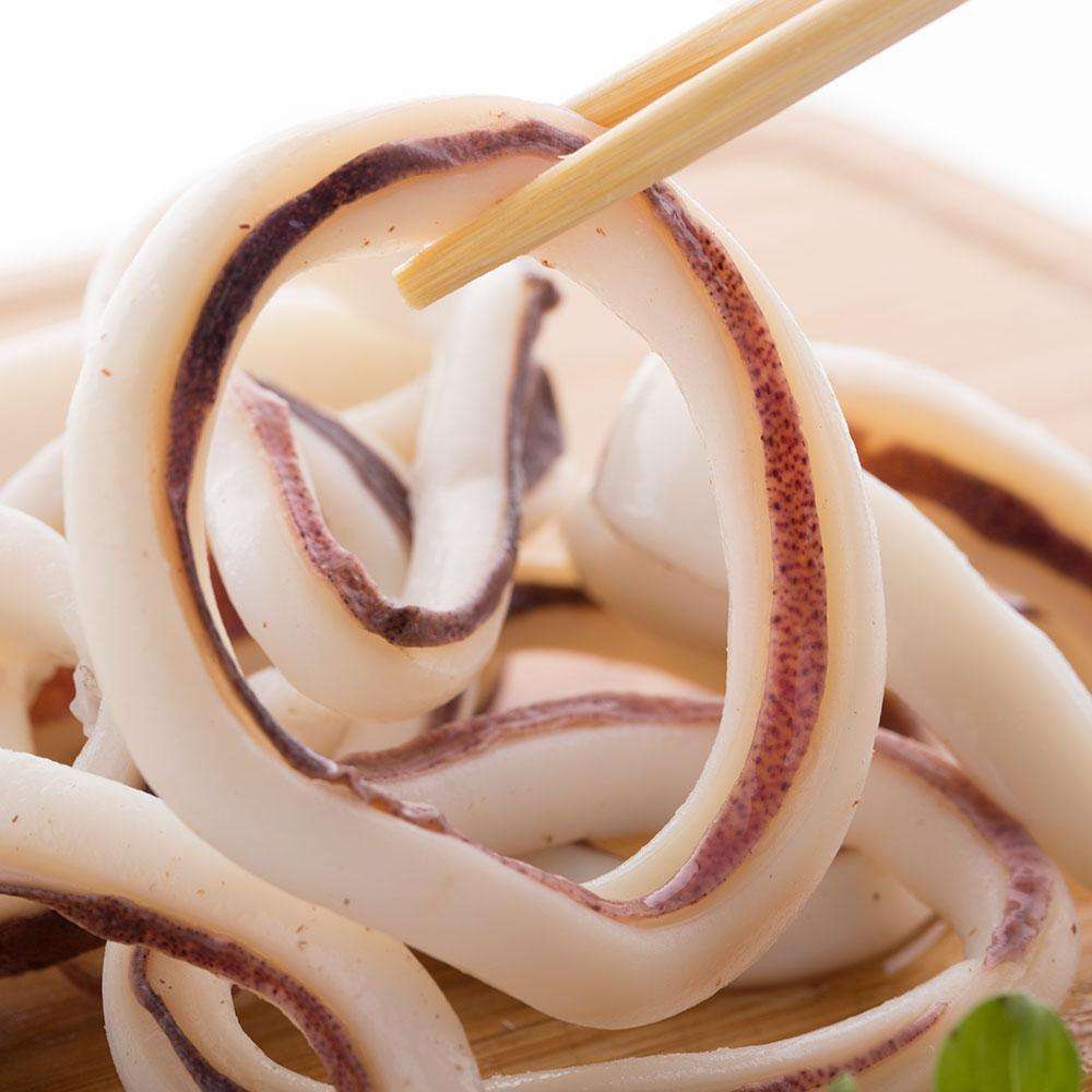 冷冻鱿鱼圈 鱿鱼卷烤鱿鱼毛重20斤1箱包冰195元1箱 铁板烧烤火锅