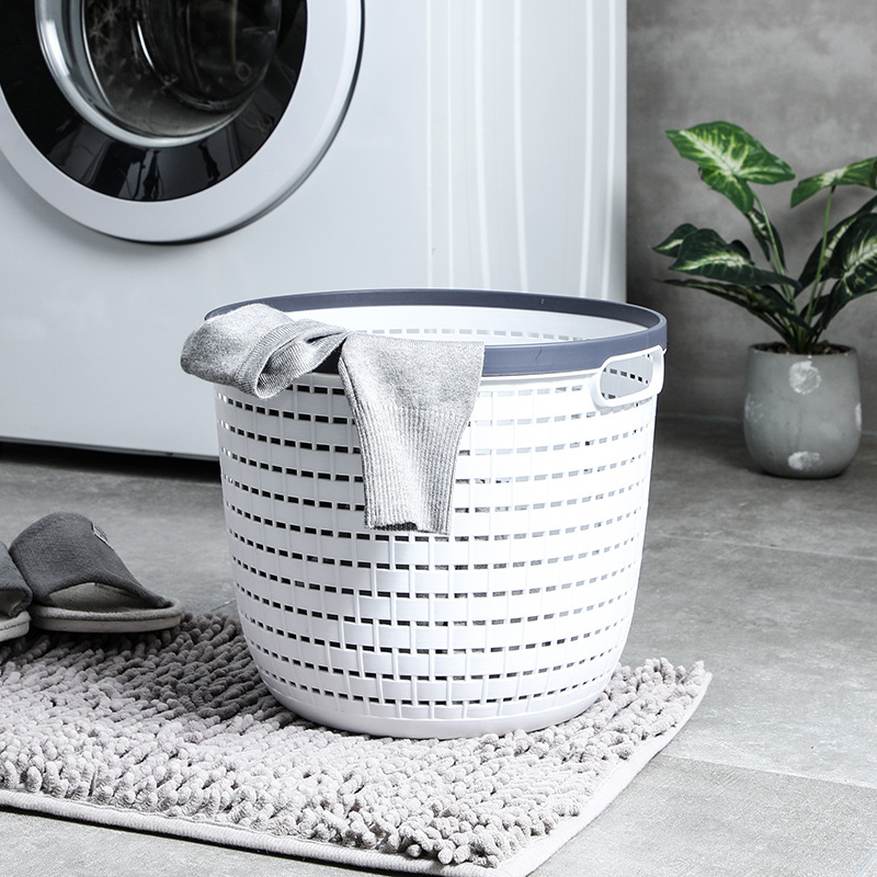 Factory Sundries Storage Basket Plastic Pp Layering Linen Pattern Storage Basket Portable Kitchen Stackable Basket