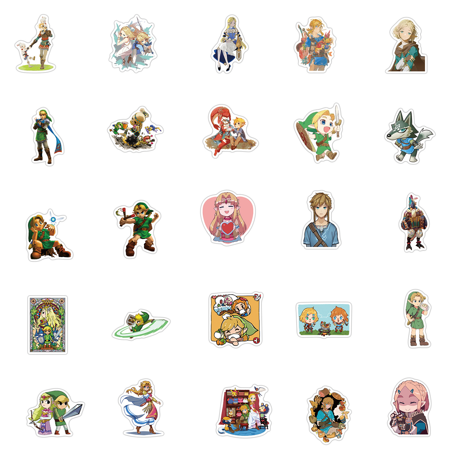 50张塞尔达传说涂鸦贴纸行李箱摩托车拉杆箱笔记本电脑防水贴画