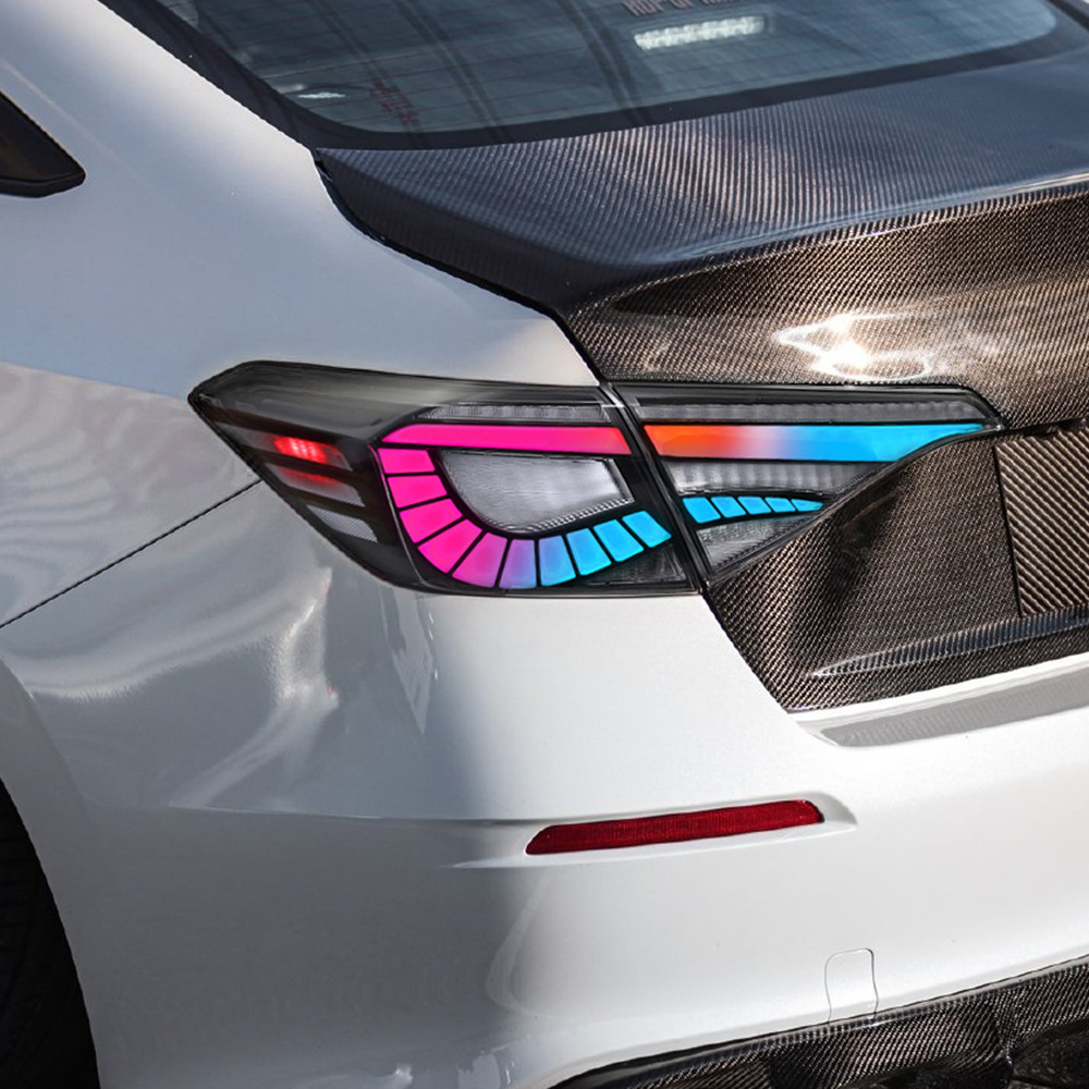 适用于本田思域11代2022可变色rgb模式led流水转向尾灯总成-阿里巴巴