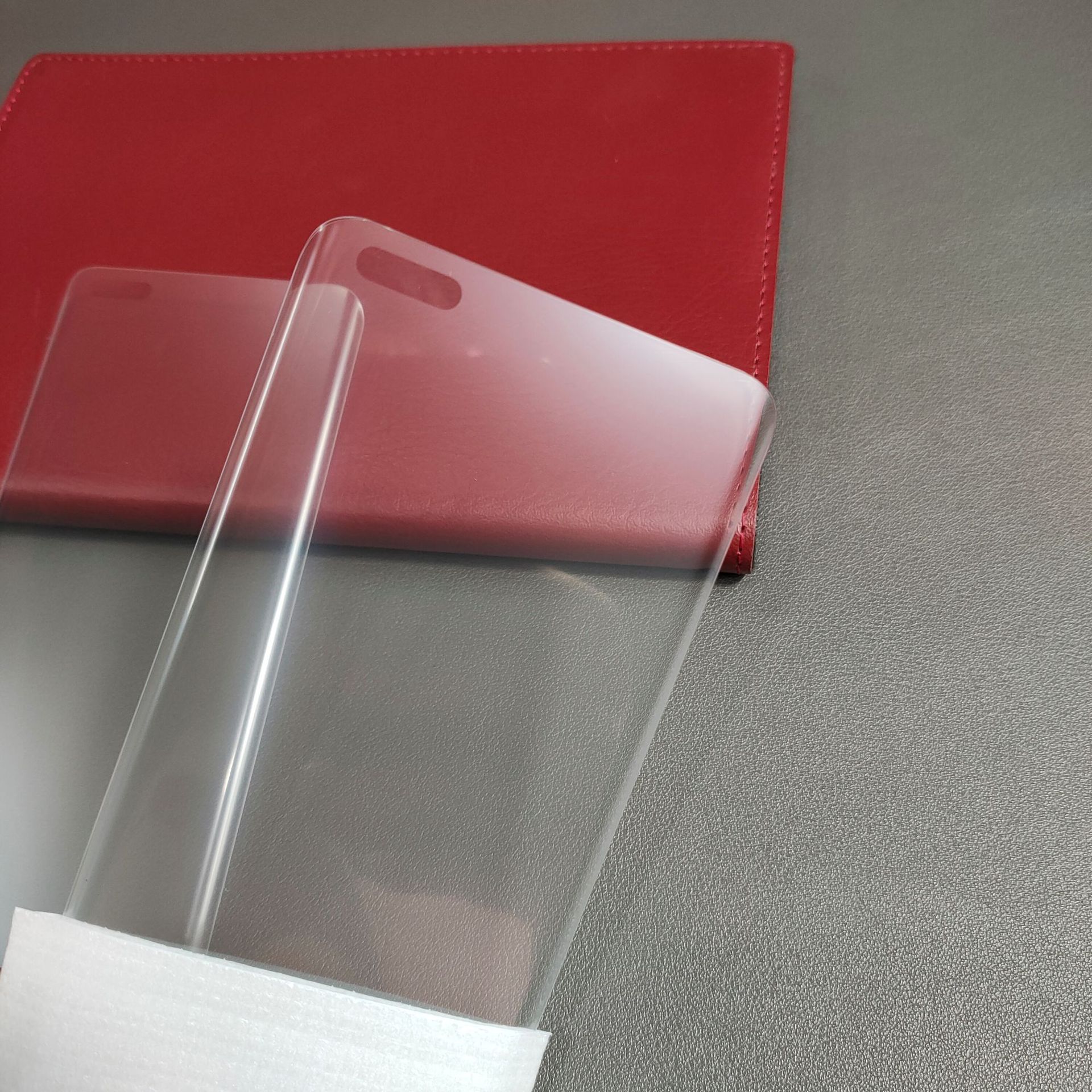 适用华为mate40pro无孔uv微磨砂钢化膜 mate40rs光学胶uv雾面蚀刻