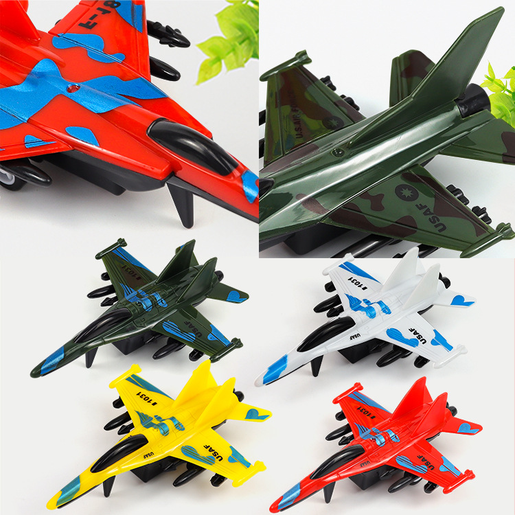 Children's Toys Warrior Military Camouflage Fighter Aircraft Model Supermarket Kindergarten Gifts Stall Toys
