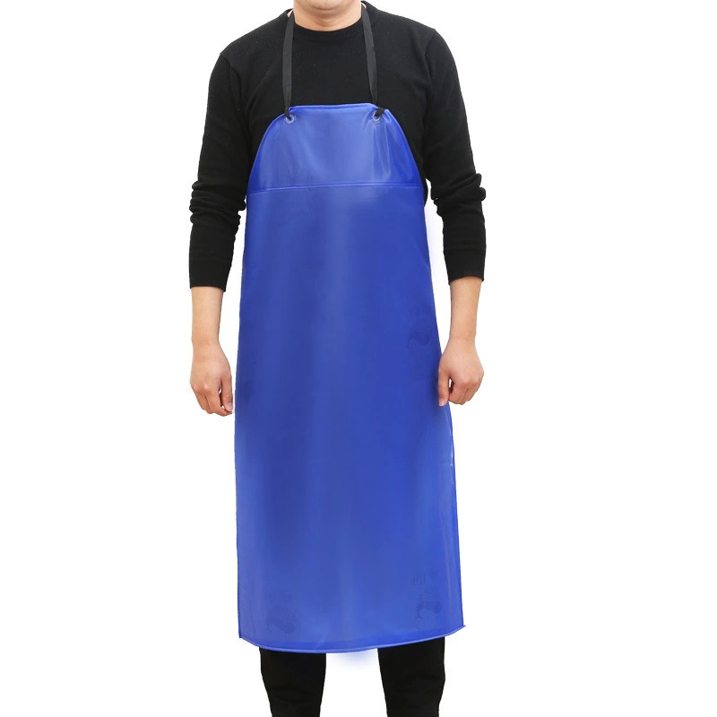 加厚防水pvc围裙无袖食品厂水产劳保工作服防油耐弱酸碱广告围腰
