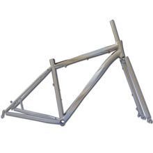 Haofutan 钛合金车架麻花管螺旋管山地公路车架 Titanium frame