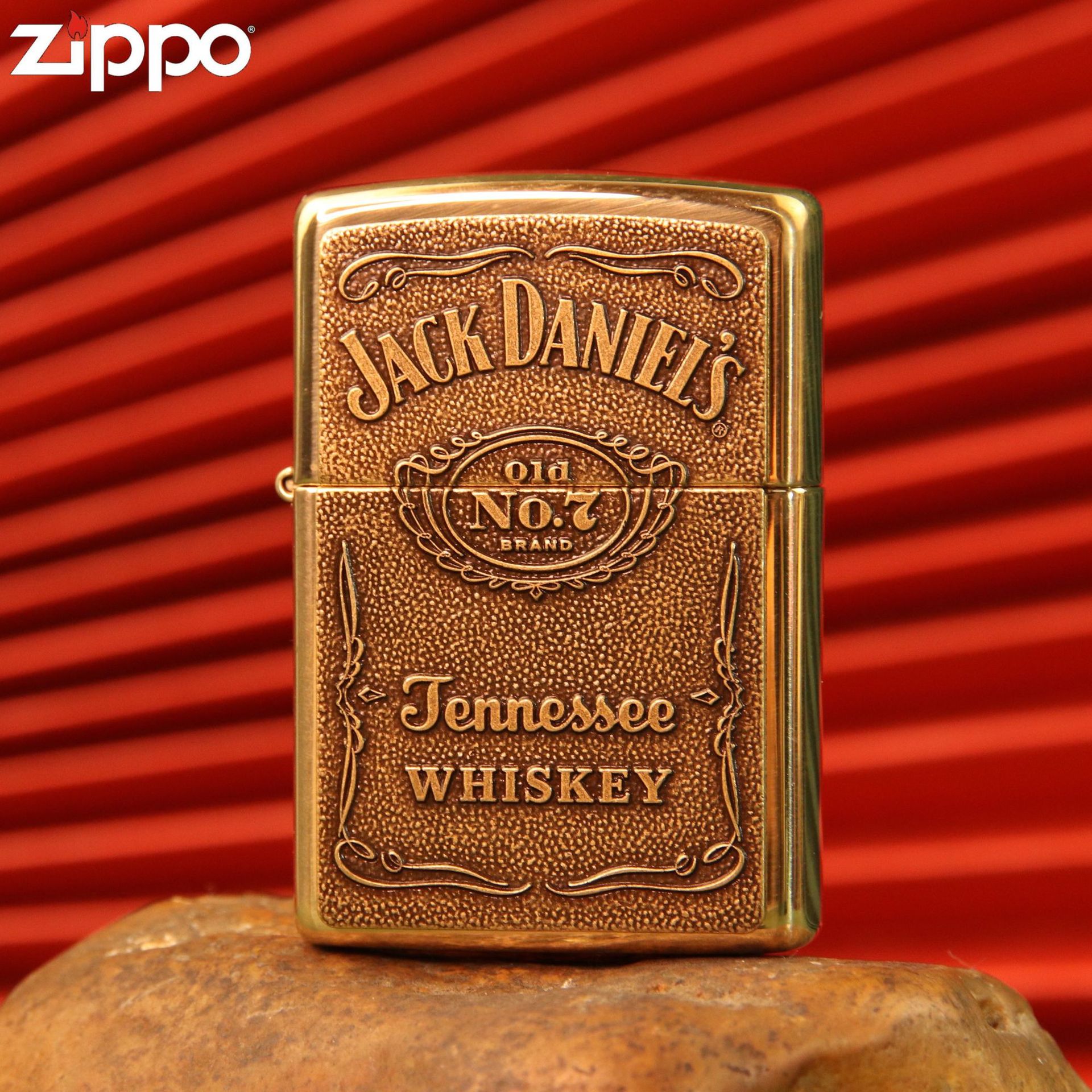美国zippo打火机 杰克丹尼贴章芝宝防风煤油打火机250jd.427 428