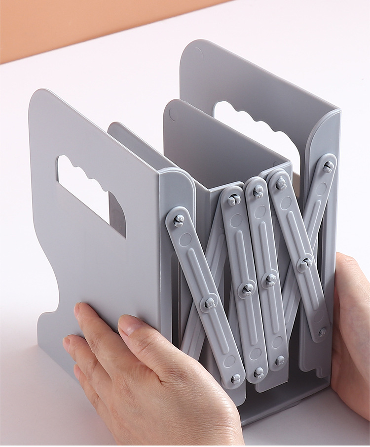 简约ins桌面书立架 可伸缩学生书夹创意高中生收纳夹书器书靠书挡