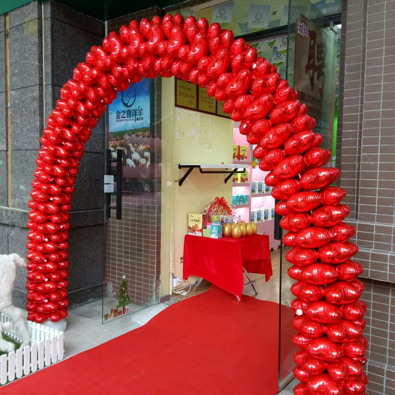 气球拱门开业气氛布置室外大门场景活动结婚庆典店铺