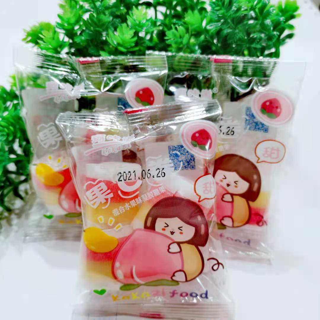 珂咔滋果c卷 白桃味 苹果味 混合水果味卷卷糖 10斤