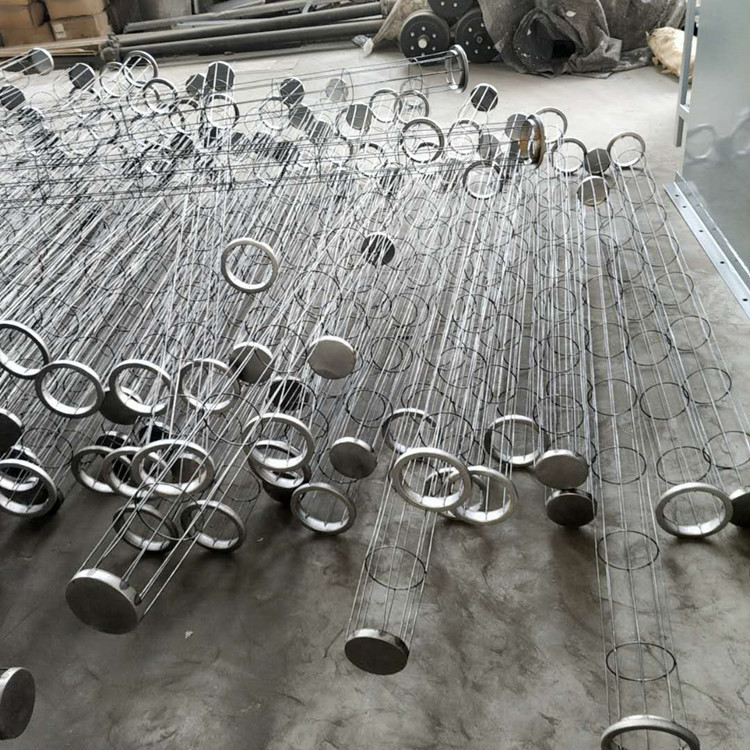 脉冲除尘器骨架 镀锌除尘袋笼 圆形插接式不锈钢布袋笼骨 龙骨架