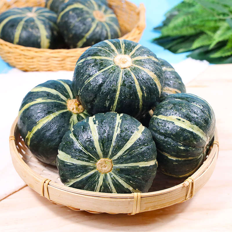 山东贝贝南瓜板栗小南瓜新鲜婴儿辅食宝宝粉糯香甜蔬菜健身餐-阿里巴