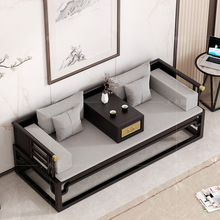 新中式实木罗汉床家用小户型床榻客厅禅意沙发名宿简约贵妃床躺椅