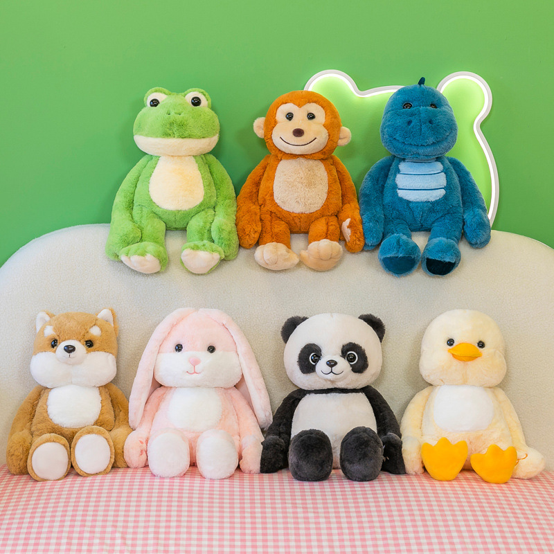New Peekaboo Plush Toy Shy Baby Doll Panda Rabbit Doll Super Soft Sleeping Pillow Wholesale