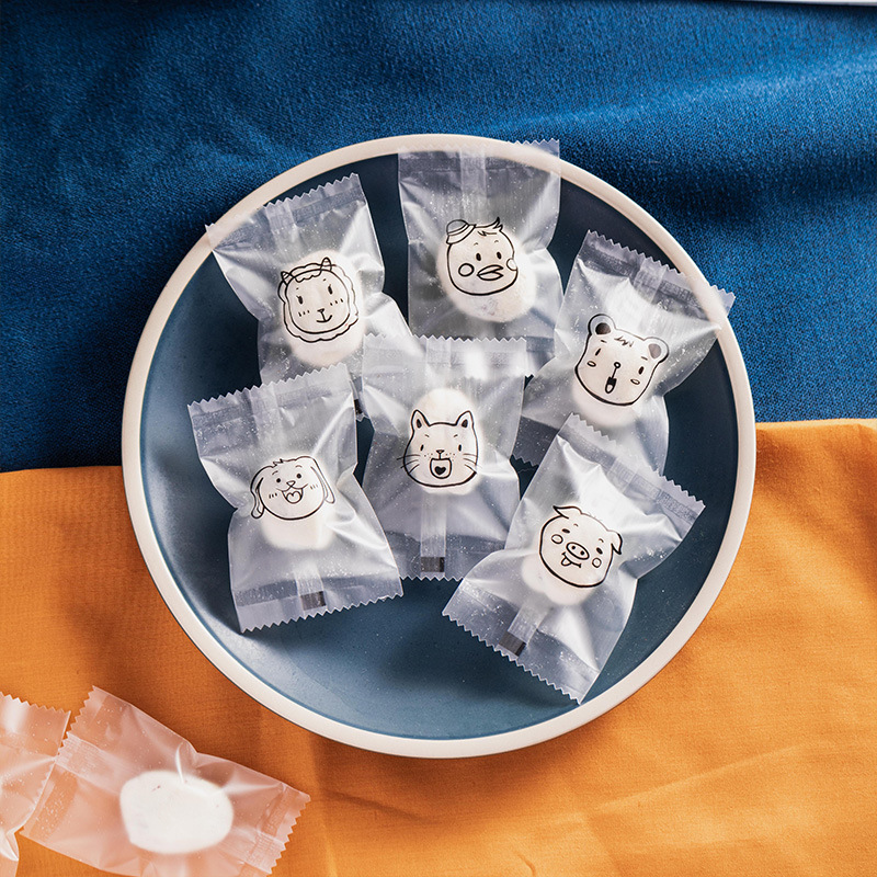 奶枣包装袋 网红透明杏仁奶枣透明袋子机封袋