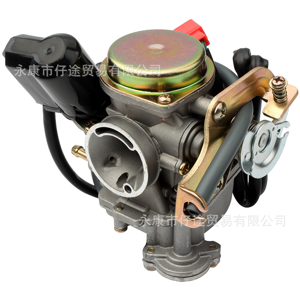 踏板车摩托车滑板车配件gy65080cc发动机化油器pd18j碳水化合物
