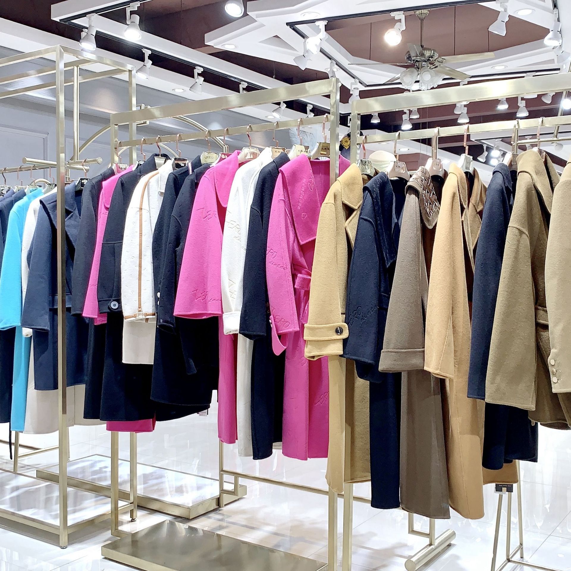 羊毛大衣 专柜品牌女装双面呢大衣特惠批发直播间高端女装货源