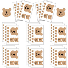 8张/套卡通可爱ins风小熊系列拼贴创意个性DIY滑板电脑笔记本贴纸