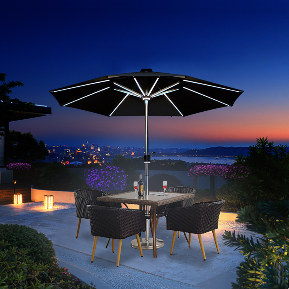 太阳能充电遮阳伞