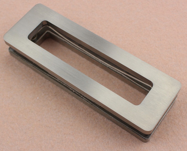 专业供应不锈钢304玻璃门用五金配件方形移门暗拉手玻璃暗扣手