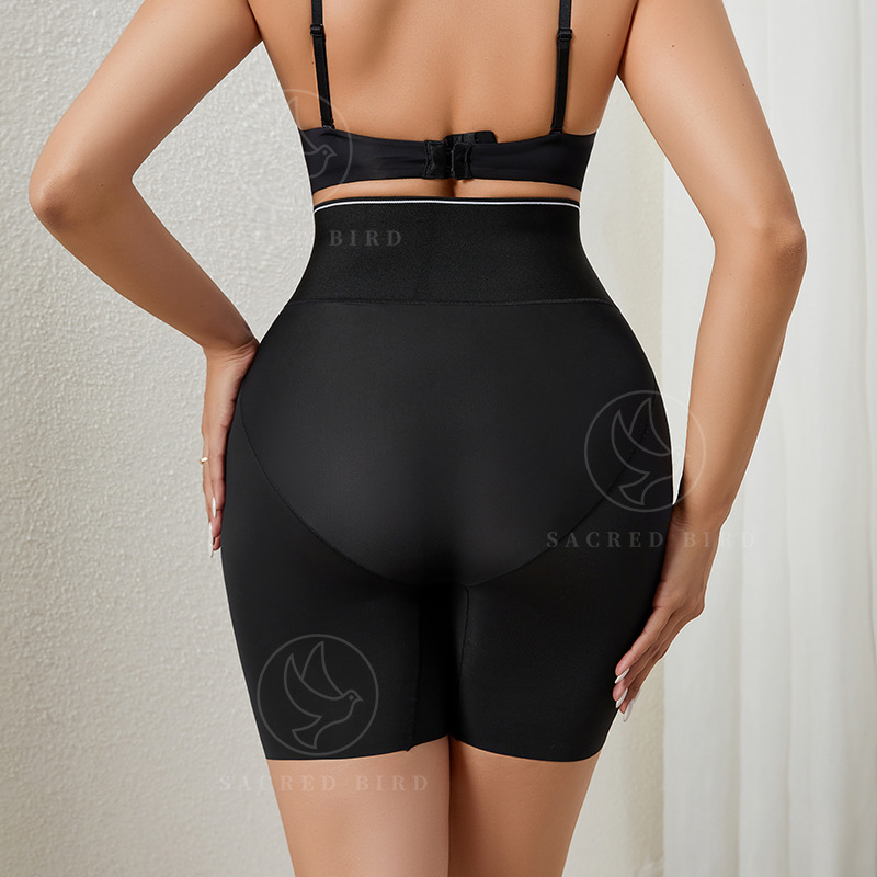 Cross-Border Traceless plus Size High Waist Belly Shaping Panties Pants Lightweight Ice Silk Quick-Drying Postpartum Waist Trimming Women's Shaping Pants