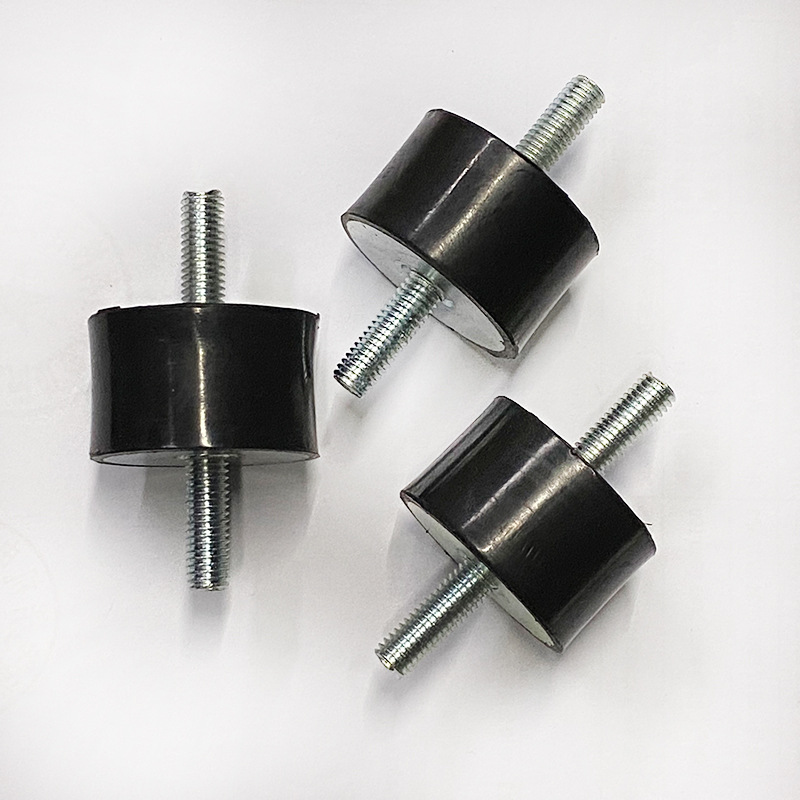 橡胶减震器缓冲垫隔振螺丝减震块vv双头螺杆10*10m4可定软硬长短