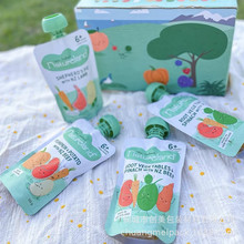 自立袋定制100g婴儿辅食吸嘴果泥果汁辅食吸嘴袋水果味饮料包装袋