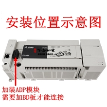 三菱PLC模拟量扩展模块FX3U-4AD-4DA/232/485ADP-MB/1PG/T帆之妙