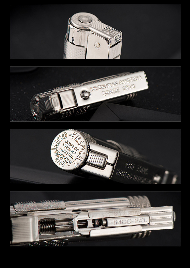 奥地利爱酷imco6700砂轮煤油防风打火机男士复古老式怀旧创意个性