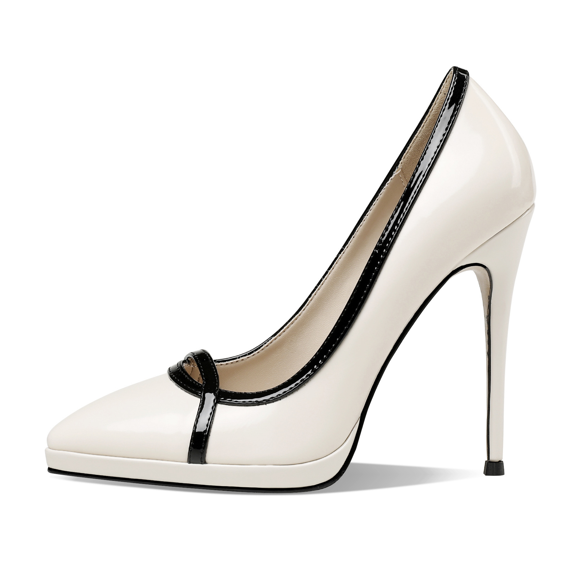 2021春秋季新款细跟高跟鞋单鞋尖头时尚女鞋