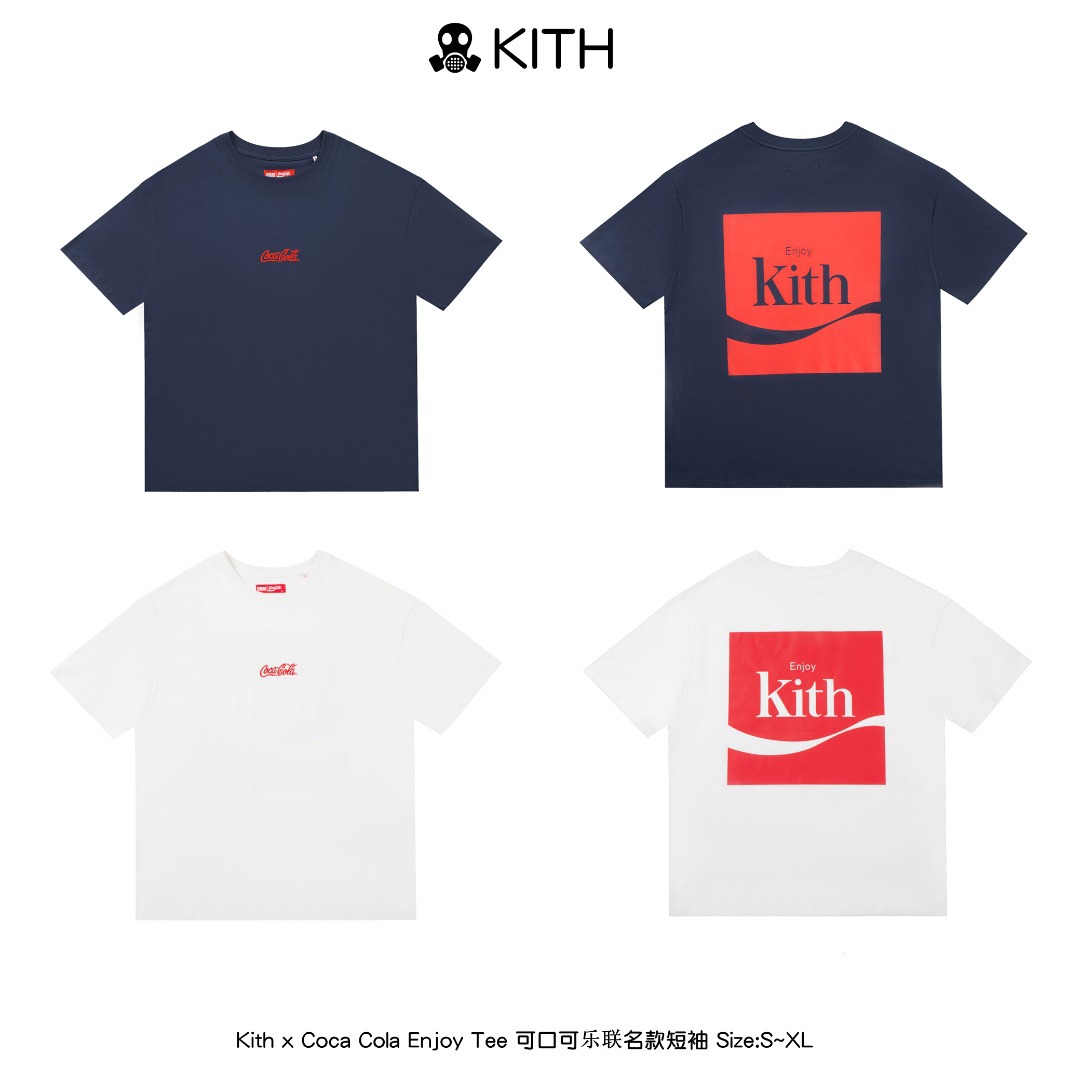 kith×coca cola enjoy tee可口可乐联名款短袖小众t恤-阿里巴巴