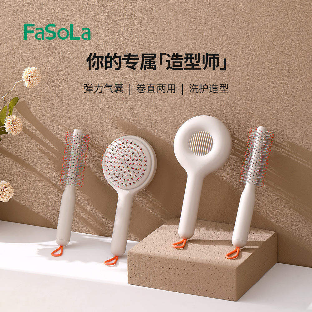 fasola household portable comb curly long hair air cushion comb airbag massage styling comb children girl hairdressing comb