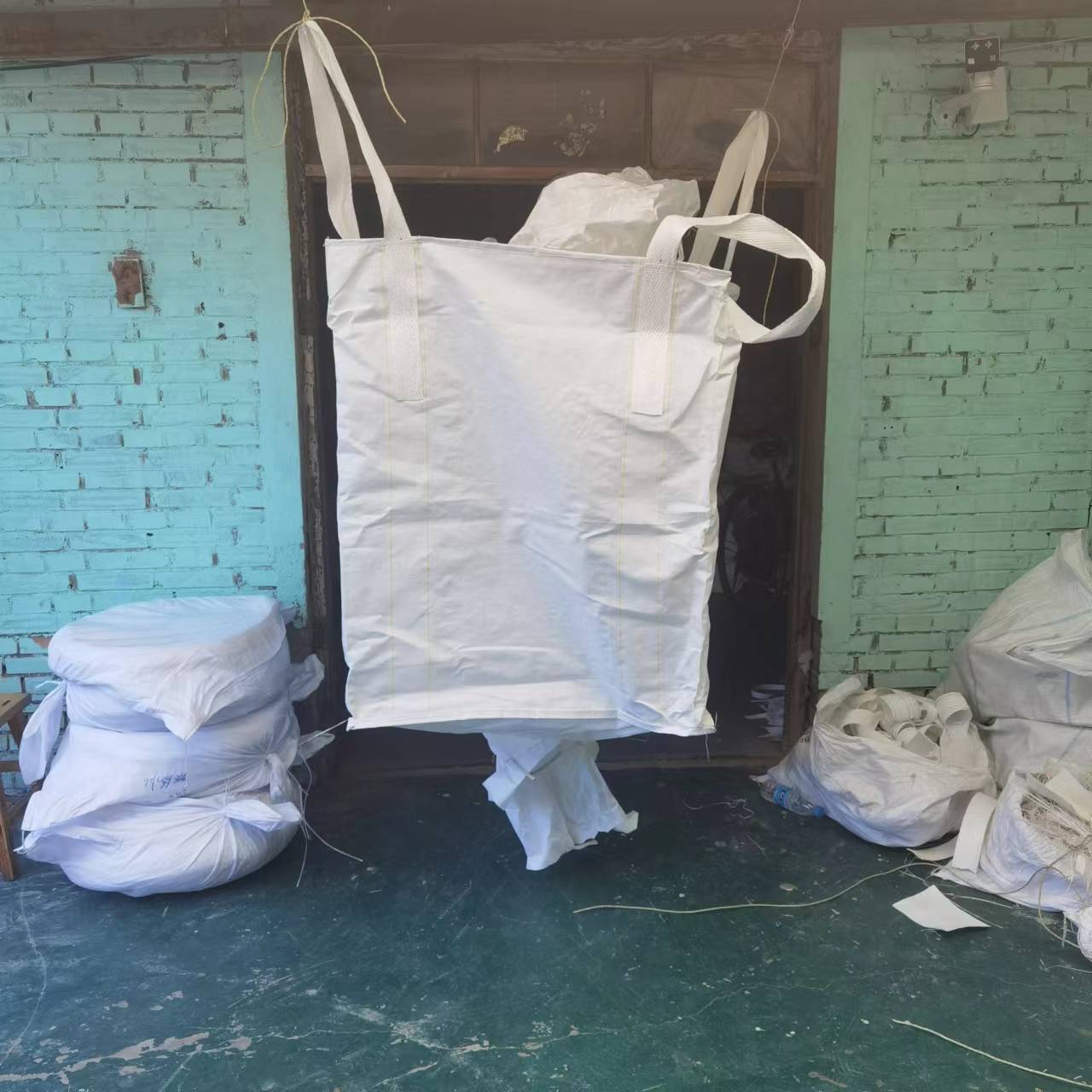 加工太空袋集装袋吨包顿包袋上封口布下平底 吨袋预压污泥吊袋