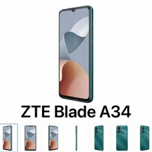 适用ZTE Blade A34丝印钢化膜 中兴A34 手机屏幕高清玻璃保护贴膜