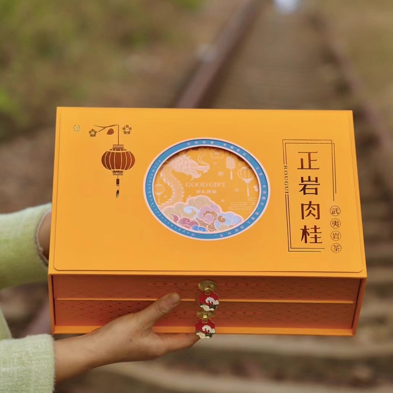武夷山正岩肉桂礼盒装新茶乌龙茶花果香大红袍茶叶500克公司茶礼