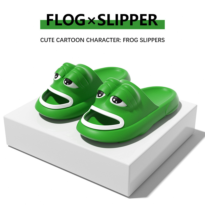 [Source Factory] Cross-Border Frog Slippers Summer Boys and Girls Special Internet Celebrity Foreign Trade Eva Sandals