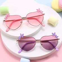 新款儿童太阳镜出游防紫外线潮流时尚宝宝墨镜可爱蝴蝶结防晒眼镜