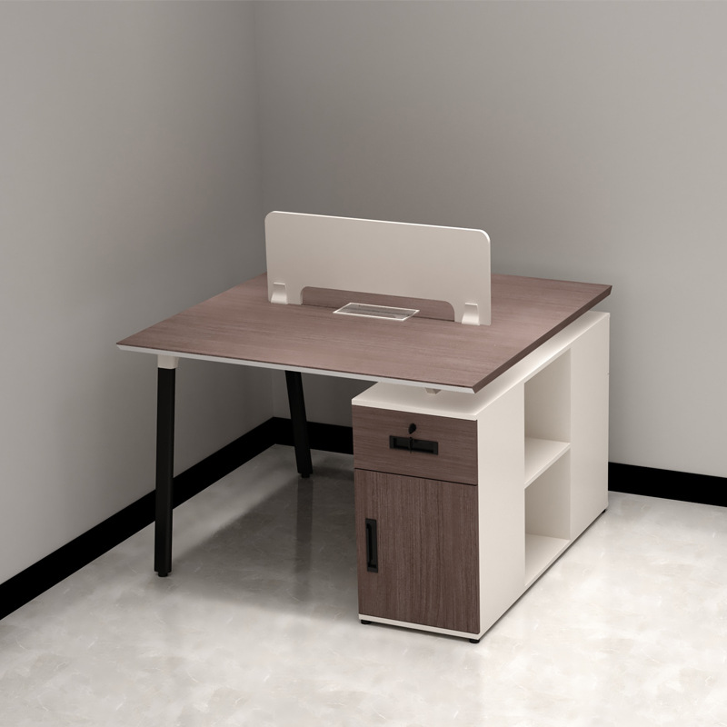 工厂带柜密码锁办公桌自由组装工位桌开放式办公桌工位屏风职工桌