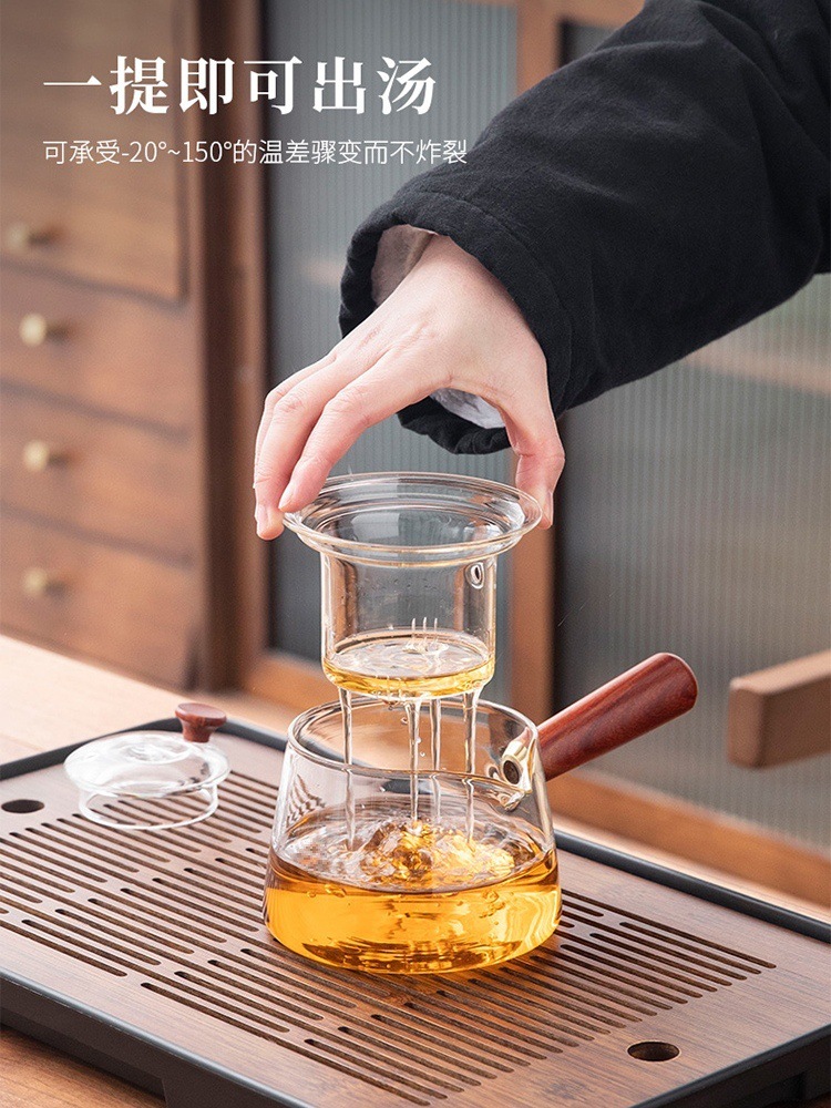 u^耐热2024新款玻璃茶具套装茶壶茶杯轻奢家用泡茶功夫茶组合茶杯